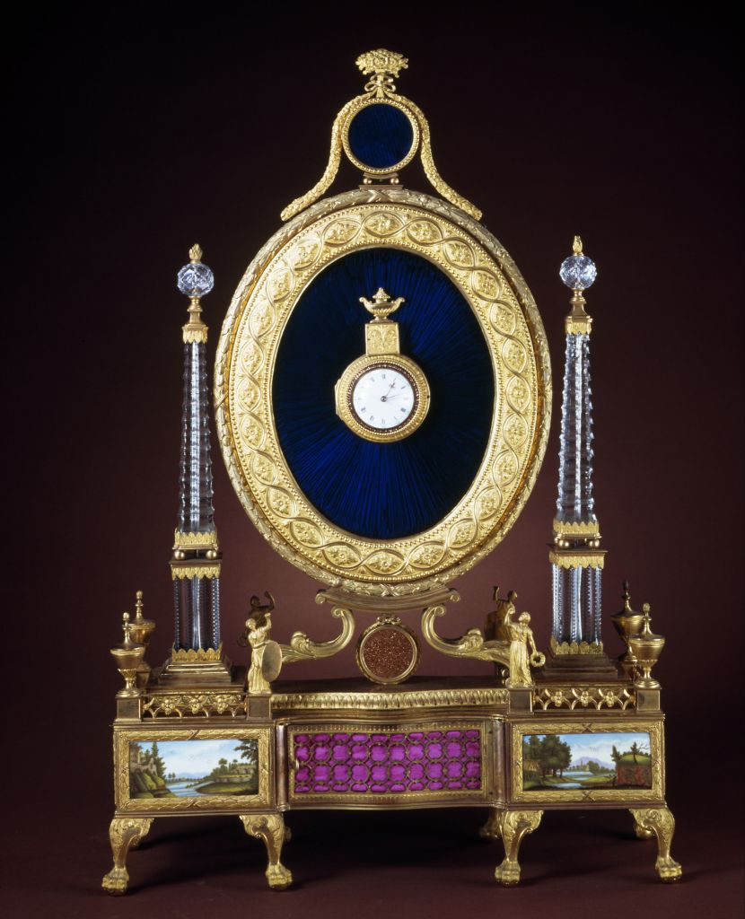 图片[1]-Copper gold-plated enamel mirror-China Archive